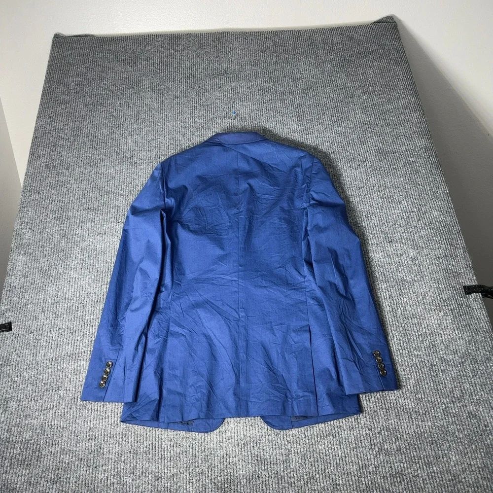 Bonobos Blazer Mens 40L Blue Slim Fit Duca Visconti Di Modrone Cotton Sport Coat